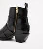 Leather Buckle-Detail Jane Boots 43