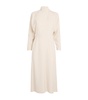 Batwing-Sleeve Midi Dress