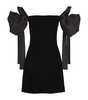 Velvet Off-The-Shoulder Mini Dress