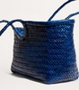 Large Leather Woven Nantucket Tote Bag