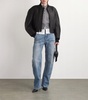 Lambskin Cropped Bomber Jacket