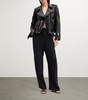 Leather College Biker Jacket