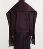 Cashmere Scarf-Neck Bomber Jacket