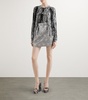 Brocade-Effect Mini Skirt