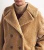 Wool Shearling Double-Breasted Coat