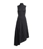 Wool Asymmetric Ray Midi Dress