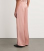 Elasticated-Waistband Flared Trousers