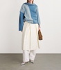 Denim Off-The-Shoulder Shirt