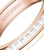 Rose Gold Quatre White Wedding Band