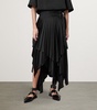 Asymmetric Kat Pleated Skirt