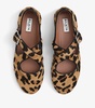 Leopard Print Criss-Cross Ballet Flats