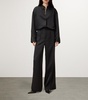 Satin Myrtle Wide-Leg  Trousers