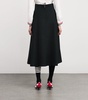 Wool-Blend A-Line Midi Skirt