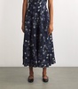 Embroidered Bergamota Sueño Midi Skirt