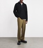 Cashmere-Blend Half-Zip Henry Sweater