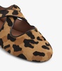Leopard Print Criss-Cross Ballet Flats