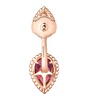 Rose Gold, Diamond and Garnet Serpent Bohème Earrings