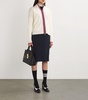 Virgin Wool Plisse Midi Skirt
