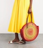 Large Raffia Round Tote Bag