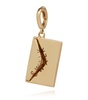x The Vampire's Wife Yellow Gold Love Letter Charm