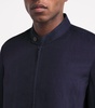 Linen-Blend Bomber Jacket