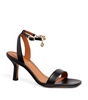 Leather Chain-Detail Sandals 50
