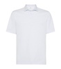 Cotton-Linen Piqué Polo Shirt