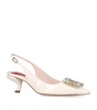 Patent Leather Virgule Slingback Heels 55