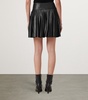 Lambskin Pleated Mini Skirt