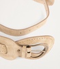 Suede Double-Buckle Belt