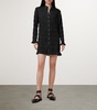 Shirred Meg Mini Shirt Dress