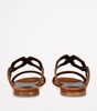 Suede Cut-Out Sandals