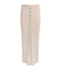 Wool-Cashmere Buttoned Maxi Skirt