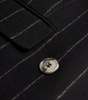 Wool-Blend Pinstripe Maron Blazer