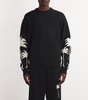 Cotton-Merino Wool Palm Sweater