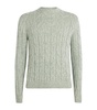 Cashmere-Silk-Blend Cable-Knit Sweater