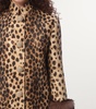 Wool Animal Print Coat
