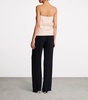 Silk Strappy Bustier Top