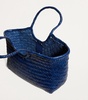 Large Leather Woven Nantucket Tote Bag