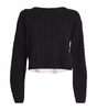 Wool-Cashmere Cropped Sweater