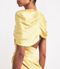 Satin Draped Gown