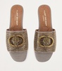 Houndstooth Crystal-Embellished Chelsea Sandals