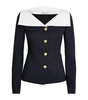 Virgin Wool Mikado-Collar Jacket