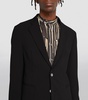 Crepe Single-Breasted Blazer