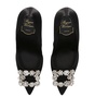 Satin Flower Strass Pumps 100