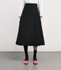 Wool-Blend A-Line Midi Skirt