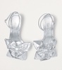 Staz 90 Metallic Lambskin Sandals