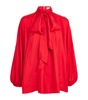 Silk Crush Pussybow Blouse