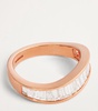 Rose Gold and Diamond Wave Ring