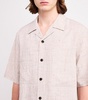 Slubbed Notched Collar Shirt